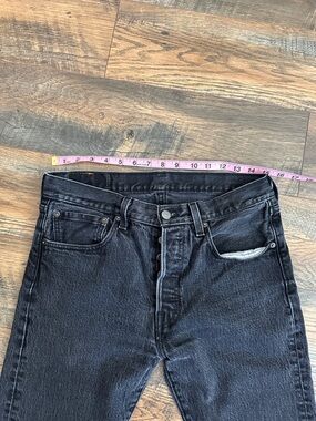 Levi's Black 501 Straight-Leg Jeans